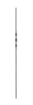 Single Ribbon Iron Balusters